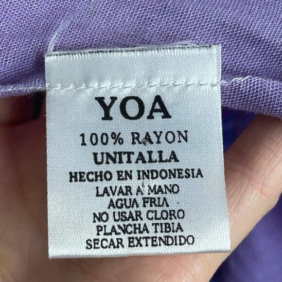 YOA Floral Scarf Shawl Wrap Fringe Mandala Pattern FLAWS Women 62" x 44" Boho - Picture 4 of 16